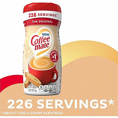 Coffee mate Original Creamer - Original Flavor - 1 lb (16 oz) - 1Each - 226 Serving Coffee mate Original Creamer - Original Flavor - 1 lb (16 oz) - 1Each - 226 Serving