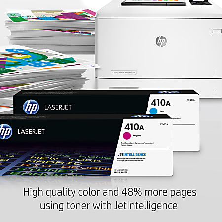 Drucker, LAN, Duplex, JetIntelligence, Airprint weiß HP Color LaserJet Pro M452dn Farb-Laserdrucker 