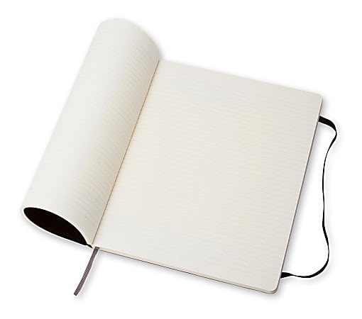 Moleskine Classic Soft Cover Notebook 7 12 x 10 Ruled 192 Pages Black ...