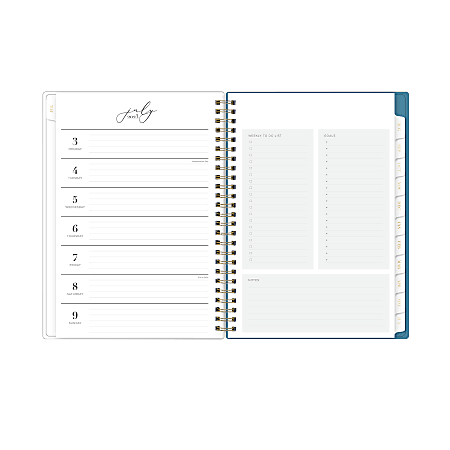 Blue Sky Life Note It 2024 Weekly And Onthly Planner Notes, 7" X 9