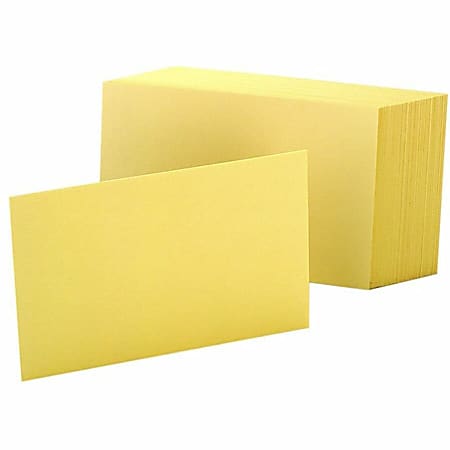 Buy 1InTheOffice Index Cards Canary Yellow Unruled 4X6, Blank Index Cards,  4x6, 300 pack Online at desertcartNorway