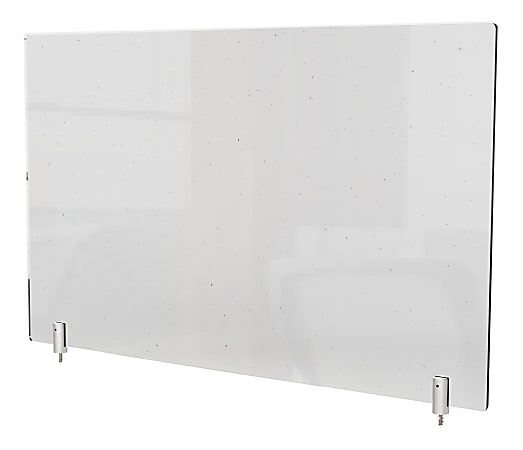 Ghent Partition Extender, With Screws, 24"H x 36"W x 13/16"D, Clear