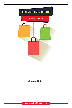 Custom A-Frame Sign, Shopping Bags