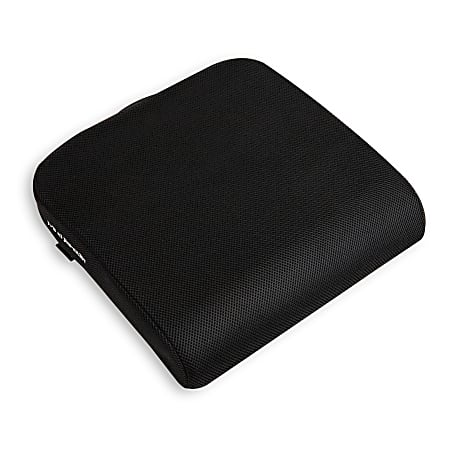 Mind Reader Ergonomic Seat Cushion 3 H x 17 12 W x 18 D Black Office Depot