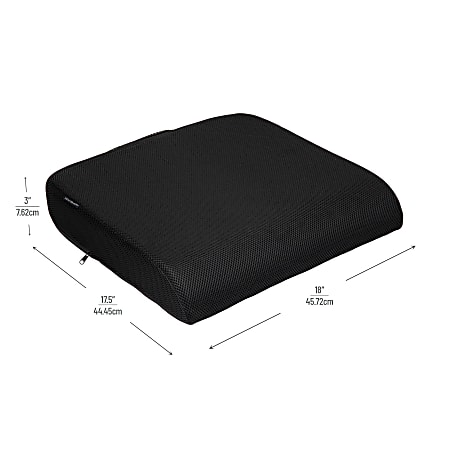 Mind Reader Seat Cushion, Cushioned Memory Foam Back Relief, Pressure  Relief for Lower Back, Non-Slip Orthopedic Ergonomically Cushion, Perfect  for