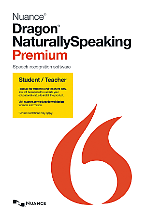 Dragon NaturallySpeaking Premium Student &amp; Teacher Edition - (v. 13) - box pack - 1 user - academic, Consignment - Win