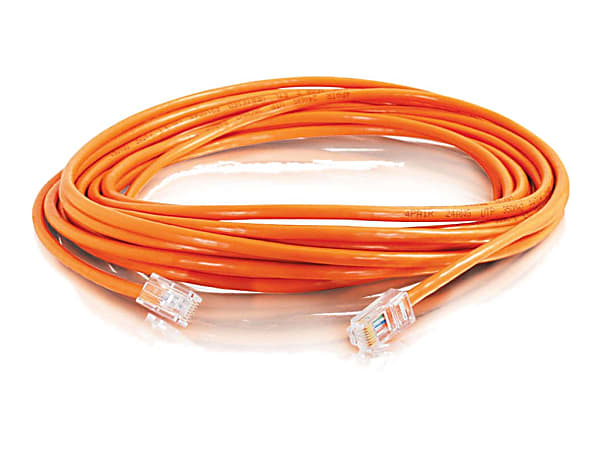 C2G Cat5e Non-Booted Unshielded (UTP) Network Crossover Patch Cable - Crossover cable - RJ-45 (M) to RJ-45 (M) - 7 ft - UTP - CAT 5e - orange