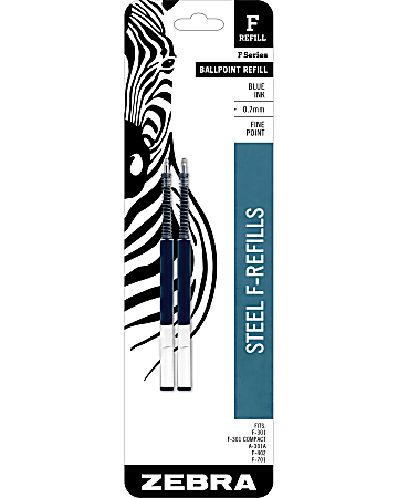 Zebra® Pen F-Series Pen Refills, Pack Of 2,