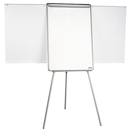 MasterVision Easy Clean Dry Erase Tripod Easel, Black/Silver