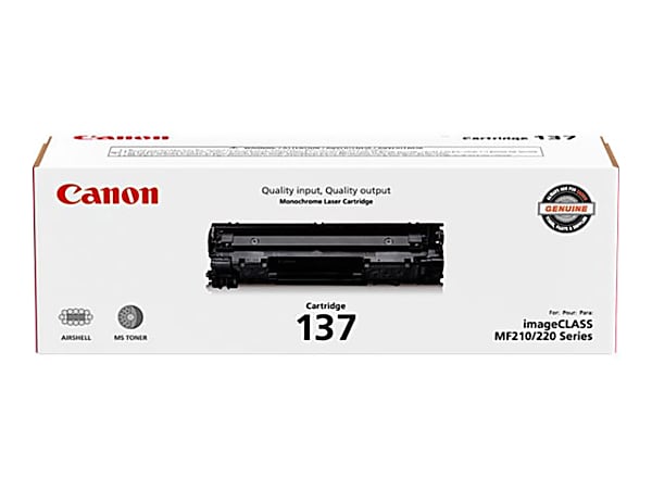 Canon 137 Black Toner Cartridge 9435B001AA - Office Depot