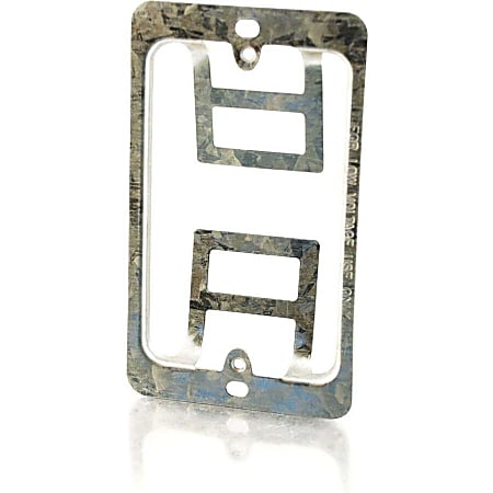 C2G Single Gang Wall Plate Mounting Bracket - Silver