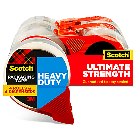 Scotch® Heavy-Duty Shipping Packing Tape With Dispenser, 1