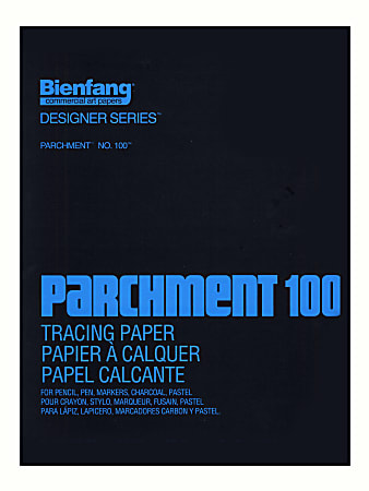 Bienfang Parchment 100 Tracing Paper, 14" x 17", Pad Of 100 Sheets