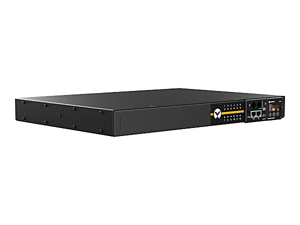 Vertiv Geist Switched Rack PDU - 1U Rack| 16-20A| C13/C19| C20| Horizontal PDU - Vertiv Geist Upgradeable Rack Power Distribution Unit| 16A-20A| 120V-230V| 1U Rack Horizontal PDU| (12) Combination Outlets C13/C19| C20 Inlet|