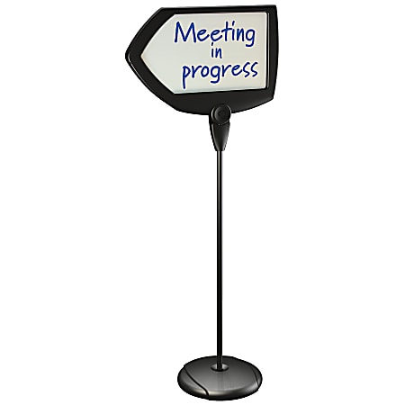 MasterVision® Arrow Easy-Clean Dry-Erase Sign Stand, 17" x