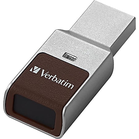 Verbatim Fingerprint Secure USB 3.0 Flash Drive - 64 GB - USB 3.0 - Silver - 256-bit AES - Lifetime Warranty - 1 Each Verbatim Fingerprint Secure USB 3.0 Flash Drive - 64 GB - USB 3.0 - Silver - 256-bit AES - Lifetime Warranty - 1 Each