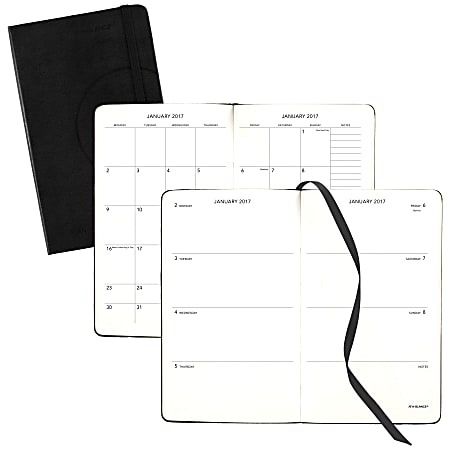AT-A-GLANCE® Plan.Write.Remember.® Perfect Bound Weekly/Monthly Appointment Planner, 5" x 8 1/4", Assorted Colors, January 2017 to December 2017