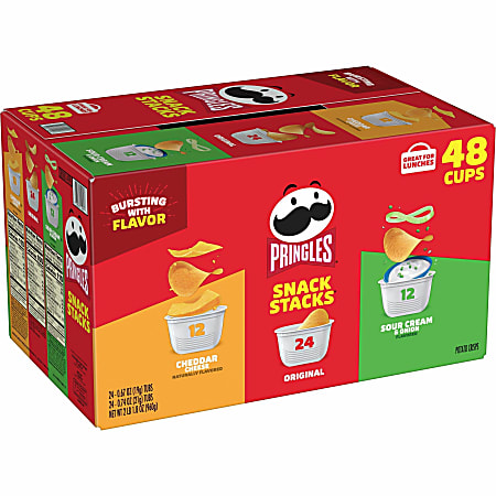 Pringles Crisps Grab N Go Variety Pack Case Of 48 Containers