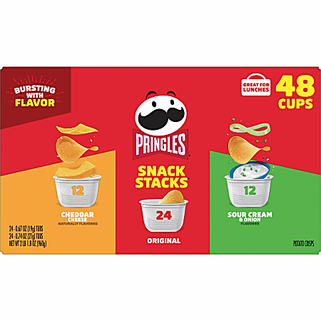 Pringles Crisps Grab N Go Variety Pack Case Of 48 Containers - ODP