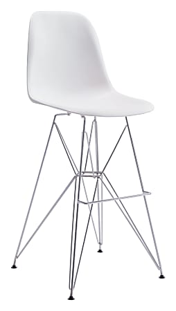 Zuo Modern Zip Bar Chair, White