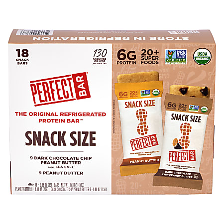 Perfect Bar Protein Bars Peanut Butter And Chocolate Chip 0.88 Oz Pack ...