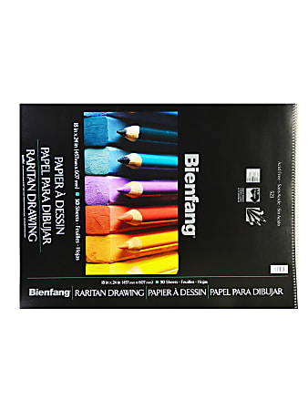 Bienfang Raritan Heavyweight Drawing Pads, 18" x 24", 30 Sheets, Pack Of 2