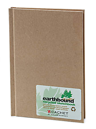 Cachet Earthbound Sketchbooks, 5 1/4" x 8 1/4", 80 Pages, 100% Recycled , Pack Of 2