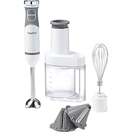Starfrit® 10-Speed 4-in-1 Hand Blender, White