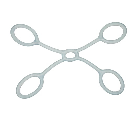 Mind Reader X Shape Chest Expander Resistance Band, 1/2"H x 13-1/2"W x 13-1/2"D, Blue