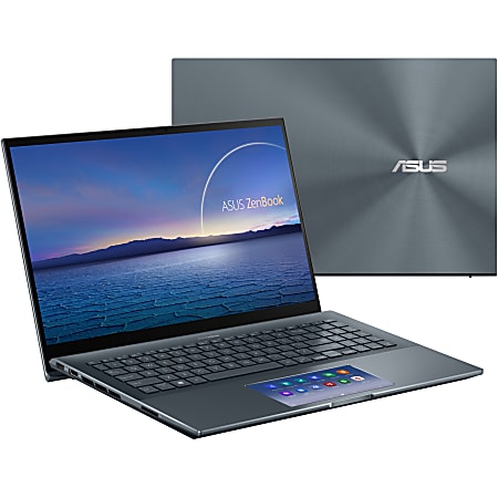 Asus ZenBook Pro 15 Laptop, 15.6" Screen, Intel® Core™ i7, 16GB Memory, 1TB Solid State Drive, Pine Gray, Windows® 10 Pro