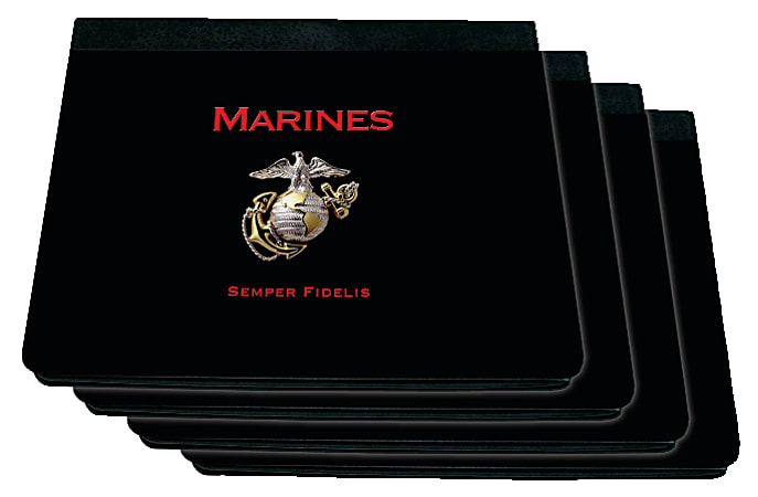 Integrity by California Color Military Pride Cases For Apple® iPad®, Marines Pride, Mulitcolor, Pack Of 4