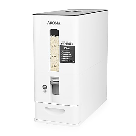 Aroma Rice Dispenser 352 Oz White - Office Depot