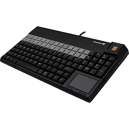 CHERRY SPOS Small Point of Sale Biometric Touchpad Keyboard 106 Keys ...