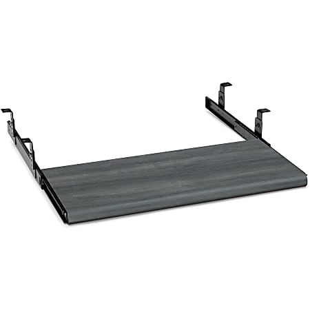 HON Laminate Keyboard Platform, 10"H x 21.5"W x 1.1"D, Gray