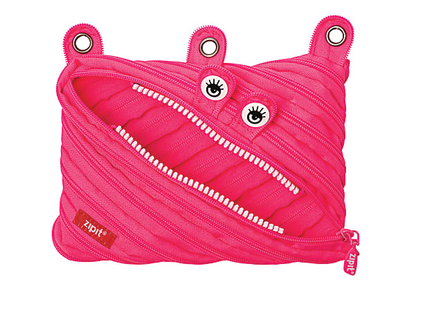 Zipit 3-Ring Binder Pouch, 6"H x 9"W x 2/3"D, Dazzling Pink