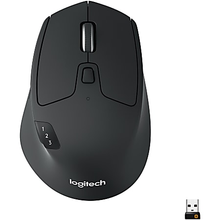 Logitech M720 Triathlon Multi Device Wireless Mouse BlackGray 910