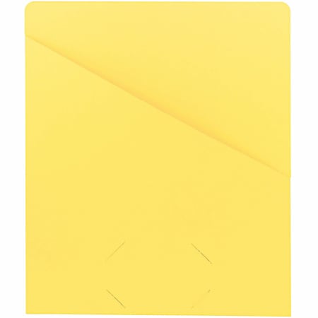 Smead® Slash File Jackets Convenience Pack, 9 1/2" x 11 3/4", Yellow, Pack Of 25