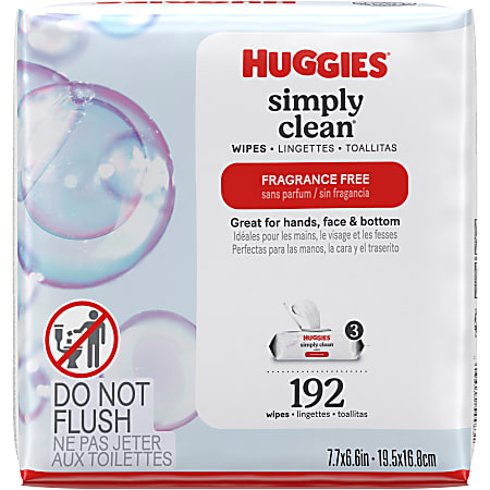 Huggies - Pack de 3 - Huggies - ALL OVER CLEAN - Lingette bébé x