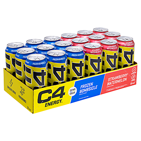 C4 Energy Drink Variety Pack, 16 Oz, Pack Of 18 Cans