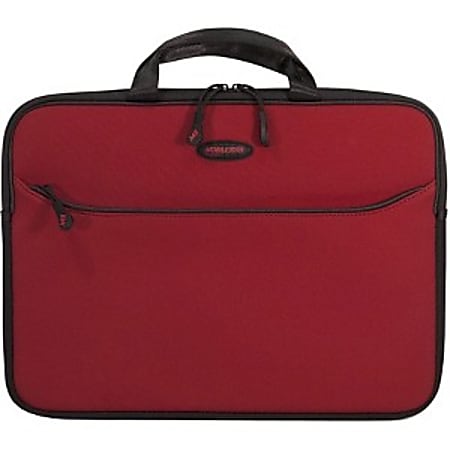 Mobile Edge SlipSuit Carrying Case (Sleeve) for 14" Notebook - Crimson Red - Ethylene Vinyl Acetate (EVA) Body - Handle - 11.2" Height x 14.2" Width x 1.5" Depth