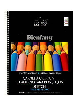 Bienfang Take Me Along Sketch Pads 11 x 14 100 Sheets Per Pad Pack Of 2  Pads - Office Depot