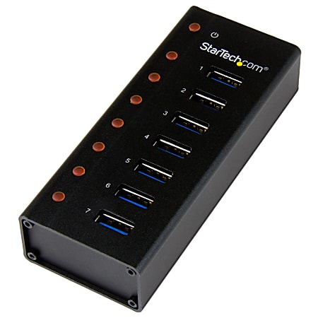 7 Port USB 3.0 Hub Powered - Industrial - Industrial USB Hubs, USB Hubs