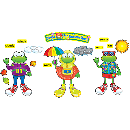 Carson-Dellosa Bulletin Board Set — Weather Frog