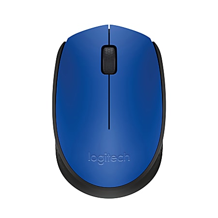 Logitech M170 Wireless Mouse - Optical - Wireless - Radio Frequency - Blue - USB 2.0 - 1000 dpi - Scroll Wheel - Symmetrical