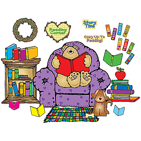 Carson-Dellosa D.J. Inkers Bulletin Board Set — Cozy Reading Center