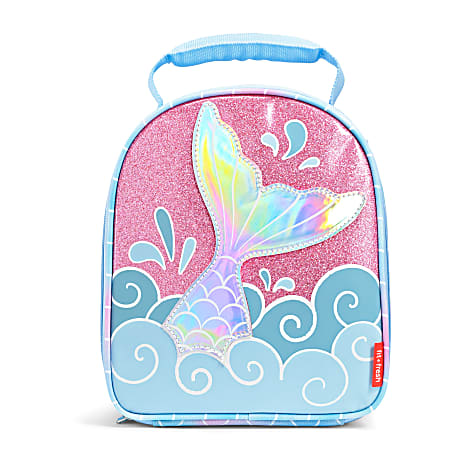 Fit & Fresh Mermaid Kit Lunch Bag, 9-1/4”H x 4-1/4”W x 7-3/4”D, Pink/Blue