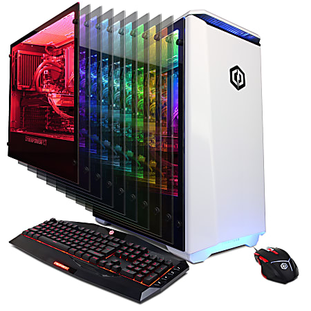 CYBERPOWERPC Gamer Supreme Liquid-Cool SLC9900 Desktop PC, AMD Ryzen 7 1800X, 32GB Memory, 3TB Hard Drive/240GB Solid State Drive, Windows® 10 Home, GeForce GTX 1080 Ti