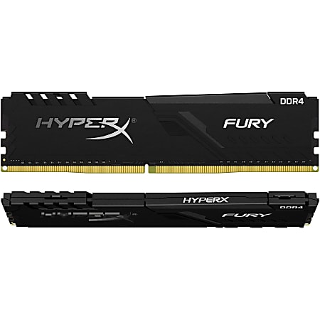 HyperX FURY - DDR4 - kit - 16 GB: 2 x 8 GB - DIMM 288-pin - 3200 MHz / PC4-25600 - CL16 - 1.35 V - unbuffered - non-ECC - black