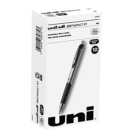 uni-ball® RT Gel Pens, 207™ Impact™, Bold Point,