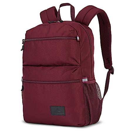 High Sierra Everclass Laptop Backpack With 15.6" Laptop Pocket, Maroon